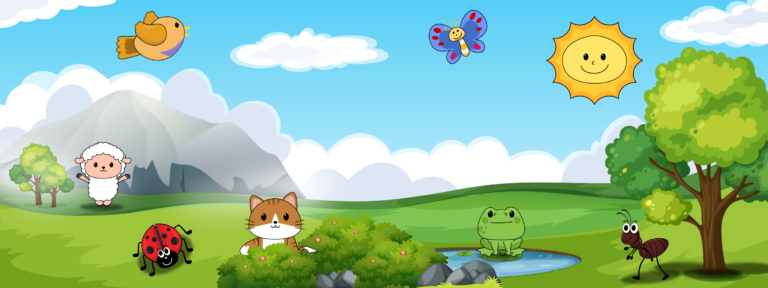 Krajinka se zvířátky